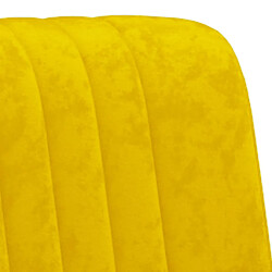 Acheter vidaXL Fauteuil jaune moutarde velours