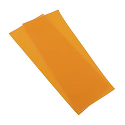 Avis 2pcs autocollants auto-adhésifs patchs en tissu imperméable à l'eau bricolage appliques orange