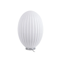 LEITMOTIV Lampe à poser design vintage Smart large - H. 45 cm - Blanc