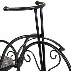 Sous-pot Alexandra House Living Noir Fer Carrelage Bicyclette 23 x 36 x 53 cm pas cher