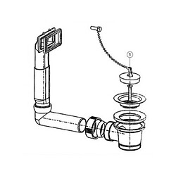 Blanco Siphon 222458 bonde à bouchon