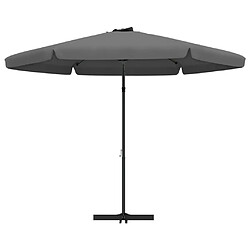 Avis vidaXL Parasol d'extérieur avec poteau en acier 300 cm Anthracite