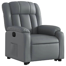 Avis Maison Chic Fauteuil Relax pour salon, Fauteuil inclinable électrique gris similicuir -GKD22377