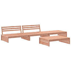 Avis Maison Chic Salon de jardin 4 pcs + coussins - Mobilier/Meubles de jardin - Table et chaises d'extérieur bois massif douglas -MN94781