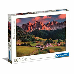 Clementoni - Dolomites Magiques - Puzzle de 1000 Pièces - Jeu de Patience et de Réflexion - Format Paysage - Image Net - 70 x 50 Cm - À Partir de 10 Ans