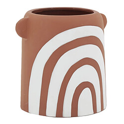 Aubry Gaspard Vase en céramique Terracotta arc en ciel.