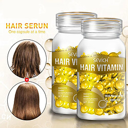 Capsule De Sérum De Vitamine De Cheveux Avec Des Cheveux De Réparation D'huile De Vitamines B5 Pour Les Femmes Jaunes