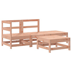 vidaXL Salon de jardin 4 pcs bois massif douglas