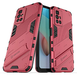 Coque en TPU antichoc, avec béquille rose pour votre Xiaomi Redmi 10 Prime/Redmi 10