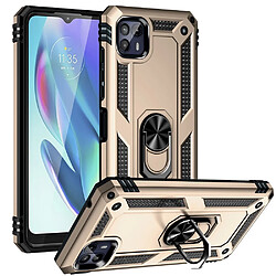 Coque en TPU antichoc avec béquille or pour votre Motorola Moto G50 5G