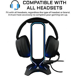 Avis The G-Lab Support pour casque-micro-casque gaming G-Lab K-Stand Radon - Rétro-Éclairage RGB, Hub USB 2 x 2.0, Base Antidérapante