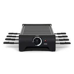 Livoo Appareil Raclette-Grill-Plancha 1300W 8 PERSONNES 8 poêlons + 8 raclettes HQ