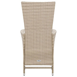 Acheter Maison Chic Salon de jardin 7 pcs avec coussins - Table et chaises d'extérieur - Mobilier/Meubles de jardin Moderne Résine tressée Beige -MN38486