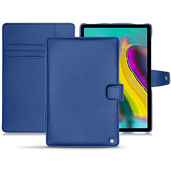 Housse cuir Samsung Galaxy Tab S5e - Rabat portefeuille - Bleu océan ( Nappa - Pantone #15458a) - NOREVE