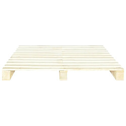 Acheter Maison Chic Lit adulte - Lit simple Cadre de lit,Structure du lit Contemporain de palette Bois de pin massif 140 x 200 cm -MN80212