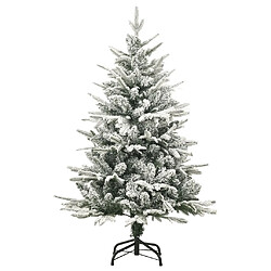 vidaXL Sapin de Noël artificiel à flocons de neige Vert 120 cm PVC/PE