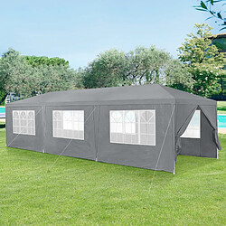 Acheter Pavillon de Jardin Wedau Gris Foncé 900 x 300 x 255 cm [casa.pro]