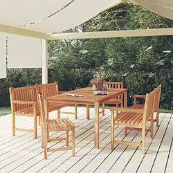 Maison Chic Ensemble de salle à manger de jardin 5 pcs,Table et chaises d'extérieur Bois de teck massif -GKD552433