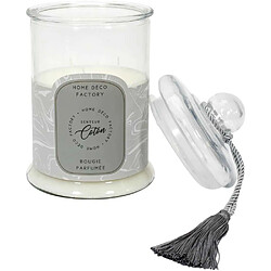 Avis The Home Deco Factory Bougie parfumée Bonbonnière 15,8 cm gris - senteur coton.