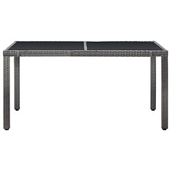 Avis Maison Chic Mobilier à dîner 7 pcs de jardin - Ensemble table et chaises d'extérieur - Salon/Mobilier de jardin classique Résine tressée Gris -MN50247