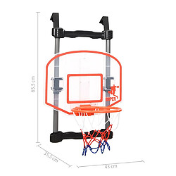 vidaXL Ensemble de basket réglable de porte pour enfants pas cher