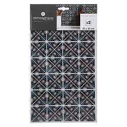 Atmosphera, Createur D'Interieur 2 stickers Mosaic 20 x 30 cm - Noir