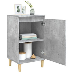 Avis vidaXL Table de chevet gris béton 40x35x70 cm bois d'ingénierie