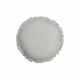 Paris Prix Coussin Rond en Velours Rosta 50cm Blanc