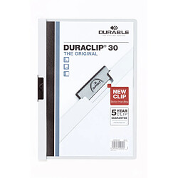 DURABLE Chemise à clip DURACLIP ORIGINAL 30, A4, blanc ()