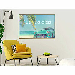 Paris Prix Affiche Murale Encadrée Welcome to Paradise 90 x 60 cm Or