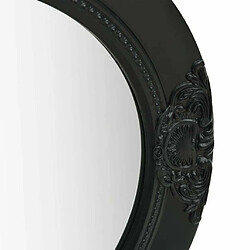 Avis Maison Chic Miroir mural style baroque | Miroir Décoration pour Maison Salle de Bain 50 cm noir -GKD20692