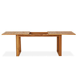 Acheter Table salon de jardin Levata - BOCARNEA - Bois Acacia - Table extensible papillon - 180/240 cm - Pour 8 personnes