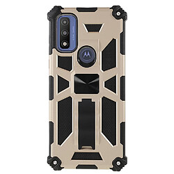 Coque en TPU anti-rayures avec béquille or pour votre Motorola G Pure