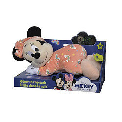 Acheter Disney Peluche Minnie Brille dans la nuit Rose - L 30 x P 18 x H 26 cm - Rose