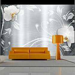 Paris Prix Papier Peint Orchids on Steel 105 x 150 cm