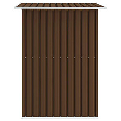 Avis Helloshop26 Abri de jardin cabane cabanon maison de stockage remise extérieur hangar outils robuste 204 x 132 x 186 cm acier marron 02_0022386