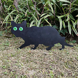 Lot de 3 Statues Dissuasives En Forme de Chat Noir Garden Scare pas cher