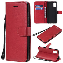 Etui en PU avec support rouge pour Samsung Galaxy A41 (Global Version)