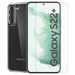 Visiodirect Film Protecteur verre trempé pour samsung galaxy S22+ SM-S906B 6.6" + Coque de protection