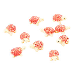 Acheter 10 Pièces Mini Résine De Tortue De Mer Décor Ornement Permanent Craft Kit Jaune