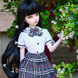 Avis 1/3 BJD Poupée Classique école étudiante Fille Uniforme Robe Bas Costume