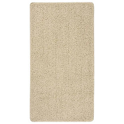 vidaXL Tapis shaggy antidérapant Crème 80x150 cm