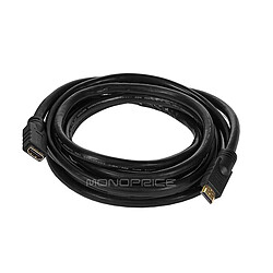 Monoprice High Speed HDMI Extension Cable | 4K@24Hz | 10.2Gbps | 24AWG | CL2 | Black | Commercial Series