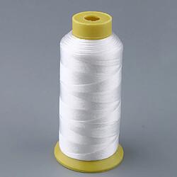 fil de couture en nylon renforcé 210d pour bricolage en cuir bricolage, 900 m, blanc