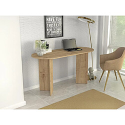 Vente-Unique Bureau console - Coloris : Naturel clair - TOPANIA