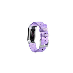 YP Select Bandes compatibles avec Fitbit Charge 3, bracelet de montre respirant en tissu tissé - Violet