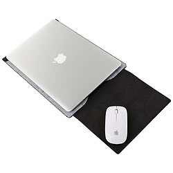 Avis Sacoche en cuir SOYAN anti-rayures avec tapis de souris pour Macbook 12 pouces avec écran retina - Noir