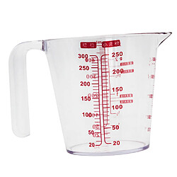 Plastique Tasse à Mesurer Cruche Verser Bec Cuisine Cuisson Cuisson Outil 250ml pas cher