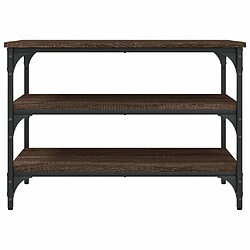 Maison Chic Banc à chaussures | Meuble de rangement à chaussures Meuble d'Entrée chêne marron 70x38,5x49 cm bois d'ingénierie -MN84659 pas cher