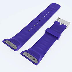 Wewoo Bracelet de montre en cuir couleur unie pour Galaxy Gear Fit2 R360 (Violet)